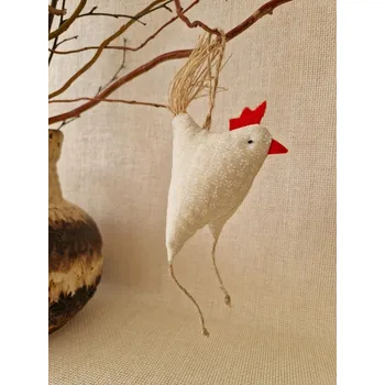 Velikonoční dekorace Slepička na zavěšení 17