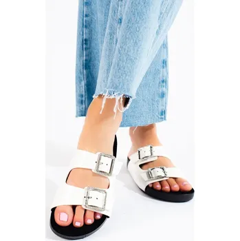 Dámské žabky Goodin Módní dámské nazouváky bílé bez podpatku 38