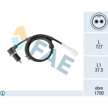 Přislušenství brzdového systému Snímač, počet otáček kol FAE 78575