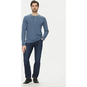 Pánské tričko Marc O'Polo S dlouhým rukávem 522 2246 52064 Modrá Regular Fit S