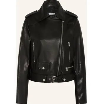 Dámský kabát Mrs & Hugs Dámská Kožená Bunda, černá, 40