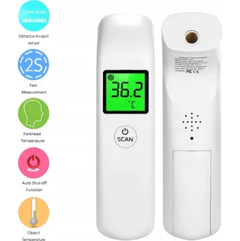 Domácí teploměr RYCHLÝ BEZKONTAKTNÍ TEPLOMĚR PAMĚŤ MĚŘENÍ TĚLA