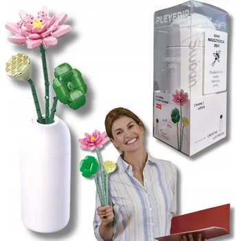 ostatní stavebnice STAVEBNICE SLUBAN LOTUS VÁZA DÁREK KE DNI UČITELŮ PODĚKOVÁNÍ