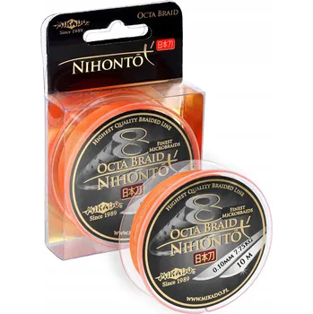 PL NIHONTO OCTA BRAID (ORANŽOVÁ) 0.30mm 29.9kg 10m - Pletená šňůra
