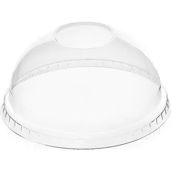 Jednorázové nádobí Gastro obaly Víčko rPET klenuté bez otvoru pro kelímek 210GKFIRST9-GR (min. počet 1000ks)