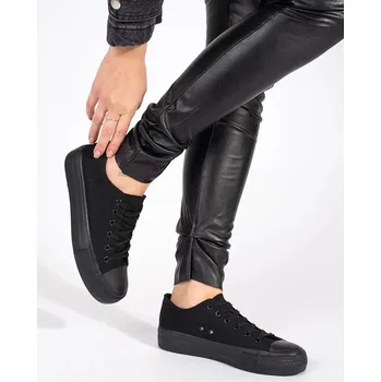 Dámské tenisky Seastar Klasické tenisky černé dámské na platformě 37