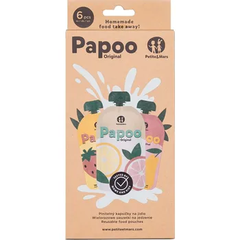 Petite&Mars Papoo Original 150 ml 6 ks, Ovoce