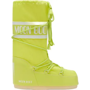 Dámská zimní obuv Dámské vysoké zimní boty MOON BOOT-MB ICON NYLON-B001 CYBER LIME Žlutá 39/41