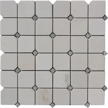 Obklad ALFIstyle Octagon milky white 9 mm 0,09 m2