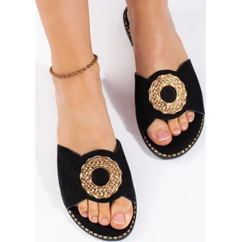 Dámské žabky Goodin Luxusní dámské černé nazouváky bez podpatku 37