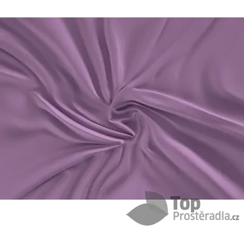 Prostěradlo Saténové prostěradlo LUXURY COLLECTION 180x200+25 Fialové