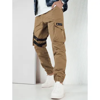 Pánské kalhoty Tmavě béžové cargo kalhoty UX4206 Velikost: 2XL