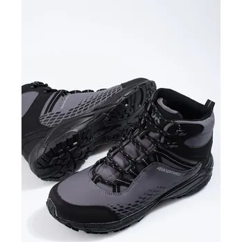 Pánská treková obuv DK Módní šedé pánské trekingové boty bez podpatku 43