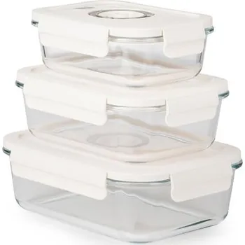 Dóza na potraviny Set G21 skleněných vakuovacích dóz, 3 ks