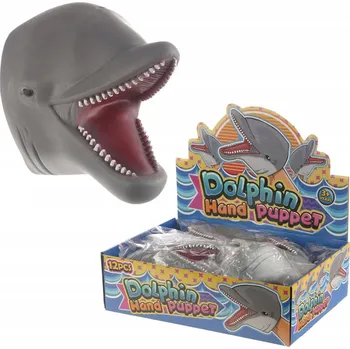 Hračka pro nejmenší Gumová maňáska delfín Puckator, 14x11x9 cm