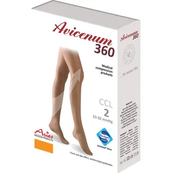 Dámské punčochy Avicenum Phlebo 360 Tělová M normal bez špice