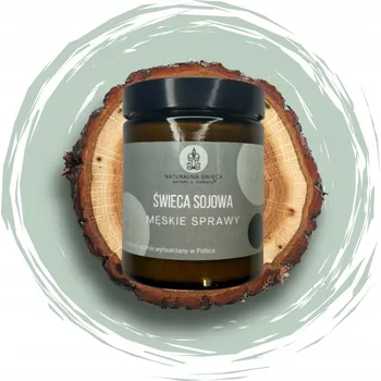 Svíčka NATURALNA ŚWIECA SVÍČKA PRO MUŽE, 180 ML, PARFEMOVANÁ, EKO, DÁREK