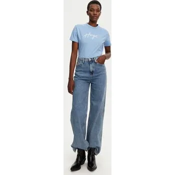 HUGO T-Shirt Damacia 50535491 Modrá Regular Fit S