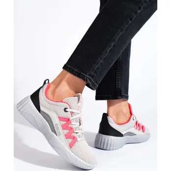 Dámské tenisky Big Star Shoes Stylové dámské tenisky šedé bez podpatku 37