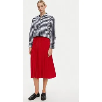 Dámská sukně Tommy Hilfiger Plisovaná sukně WW0WW43886 Červená Regular Fit 36
