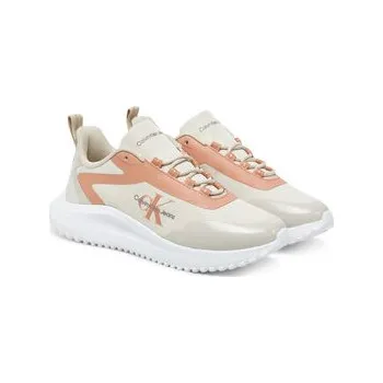 Dámská obuv Calvin Klein Jeans Sneakersy Eva Runner Low Lace Mix Ml Wn YW0YW01442 Écru 41
