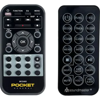 Dálkový ovladač SOUNDMASTER MCD400 - dálkový ovladač duplikát