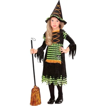 Karnevalový kostým Dívčí kostým pruhovaná čarodějnice - Pro věk 4-5 let