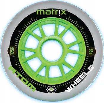 Kolečkové brusle Kolečka na kolečkové brusle Atom Matrix 125 mm 86A zelená