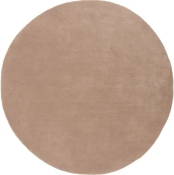 Koberec Jotex Béžovohnědý kulatý vlněný koberec ASIA 200 cm