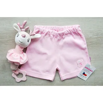 AMÁLKA Bavlněné kraťasy, růžové Velikost: 92-98