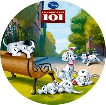 Jedlá dekorace na dort 101 dalmatinů č.2 jedlý papír - Bez úprav