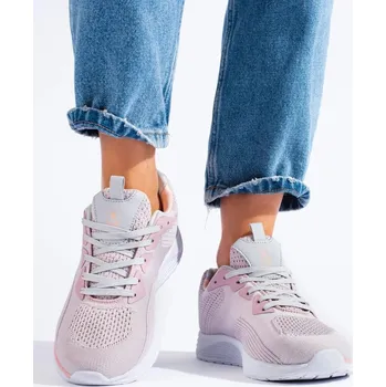 Dámské tenisky Luxusní růžové dámské tenisky bez podpatku 39