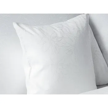 Povlak na dekorativní polštářek Damaškový povlak na polštář 40x40 EXCELLENT GEON Tulipánová linie bílá