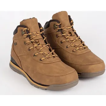 Pánská treková obuv Vico Jedinečné trekingové boty pánské hnědé na plochém podpatku 41