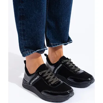 Dámské tenisky Goodin Exkluzívní tenisky dámské černé bez podpatku 36