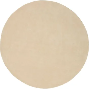 Koberec Jotex Béžový kulatý vlněný koberec ASIA 200 cm