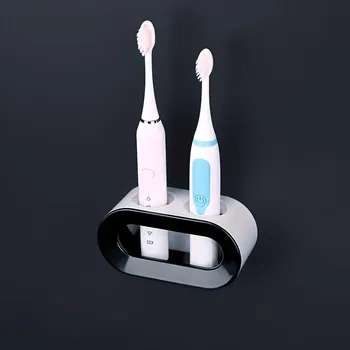 Držák na kartáček Nástěnný držák na elektrické kartáčky, 1 ks (bílá+černá)