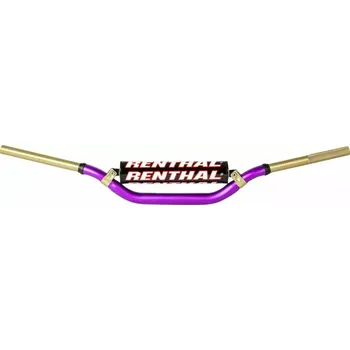 Řídítka Motokrosové řidítka s hrazdou RENTHAL 998 TWINWALL REED / WINDHAM HANDLEBAR barva fialová (limitovaná vintage/retro edice )