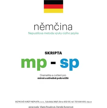 Kniha Němčina - Skripta pro mírně a středně pokročilé