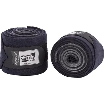 Ochrana nohy a ocasu ACAVALLO Bandáže Virgin Wool Gel Acavallo, pár, černé