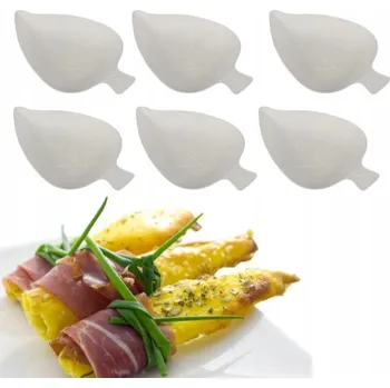 Jednorázové nádobí Talíře na fingerfood BIO 8x6 cm 50 ks