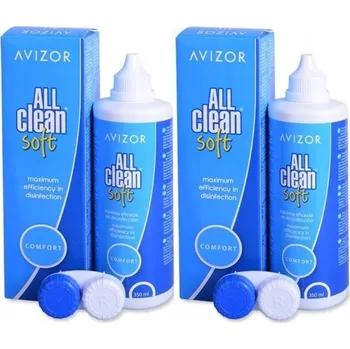 Kontaktní čočky ROZTOKY NA ČOČKY AVIZOR ALL CLEAN SOFT (2x 350ml)