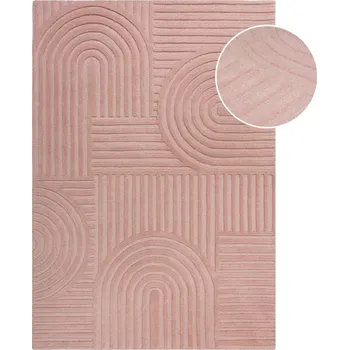 Koberec Růžový vlněný koberec Flair Rugs Zen Garden, 120 x 170 cm ID_1398969