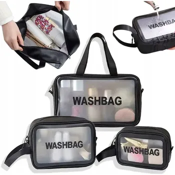 Kosmetická taška Kosmetická taštička BNTrade BNT_ZESTAW3KOSMETYCZKI průhledná