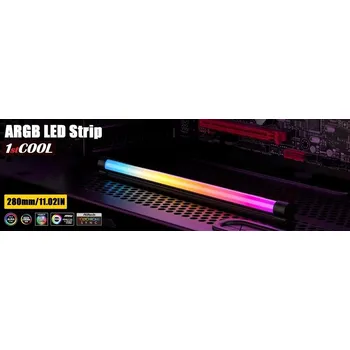 LED páska 1stCOOL AURA EVO ARGB LED, SATA, 28cm, černá