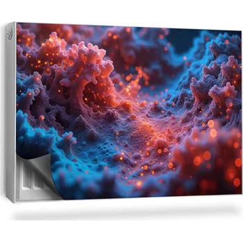 Obraz Magnetická podložka na radiátor, kryt 90 x 60 cm fialová