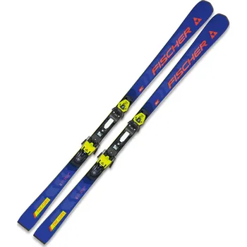 Sjezdové lyže Fischer Sports The Curv M-Plate + RC4 Z13 FF 2023/24 modré/červené 178 cm