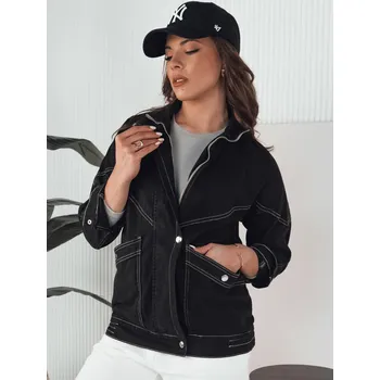 Dámská cargo bunda Černá přechodová bunda BERENICES TY4327 Velikost: S