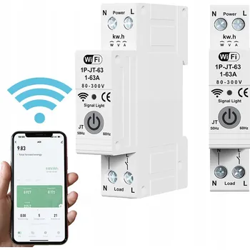 IP kamera WiFi jistič 63A s měřením spotřeby proudu TUYA Smart