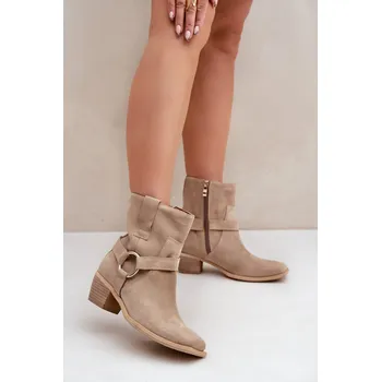 Dámské polobotky Boty na podpatku model 203873 Step in style 39